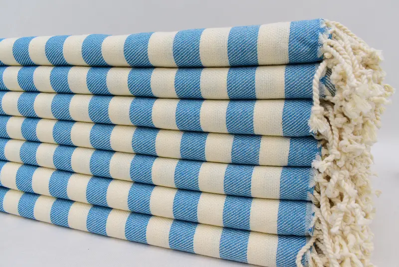 Monogram Towels, Wedding Gifts Towel, Beach towel, Best Friend Christmas Gift, 68x40 Cotton Striped Towel, Wedding Hand Made Gift, Cotton towel - 6