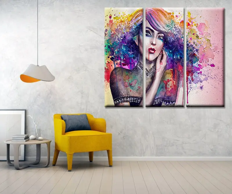 Colorful Graffiti Girl Canvas, Street Art Canvas, Wall Art Canvas, Canvas Painting, Graffiti Poster, Retro Canvas Print, Graffiti Wall Art, - 2