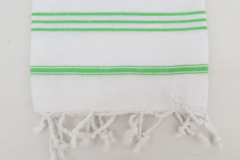 Türk çay havlu, seyahat havlu, küçük havlu, 40x24 pamuklu çizgili havlu, monogram havlu, onun için hediye, mutfak havlu, özel el havlu - 4