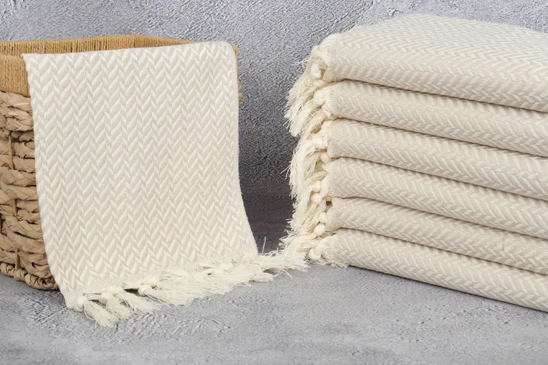 36x18 Cotton Chevron Towel, Bridesmaid Towel, Bathroom Towels, Monogrammed Turkish Towel, Custom Hand Towel, Bridal Party Gifts, Monogram Hand Towel - 3