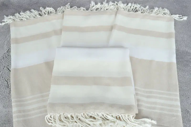 Turkish Towel USA, Gift For Best Friend, Gift For Her, Turkish fouta towel for outdoor use, Monogram Turkish Towel, 70x40 Cotton Striped Towel - 4