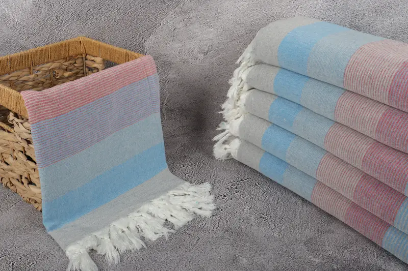 68x40 Cotton Striped Towel, Gym Towel, Pool Towels, Bachelor Towel, Wedding Favors, Best Friend Christmas Gift, Gifts For Him, Custom Wedding Gifts - 3