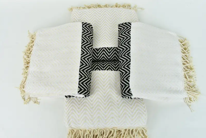 Bridesmaid Gifts Personalized, Personalized Towel, 70x40 Cotton Chevron Towel, Quick-dry towel, Bachelorette Gifts, Spa Towel, Organic Cotton Towel - 6
