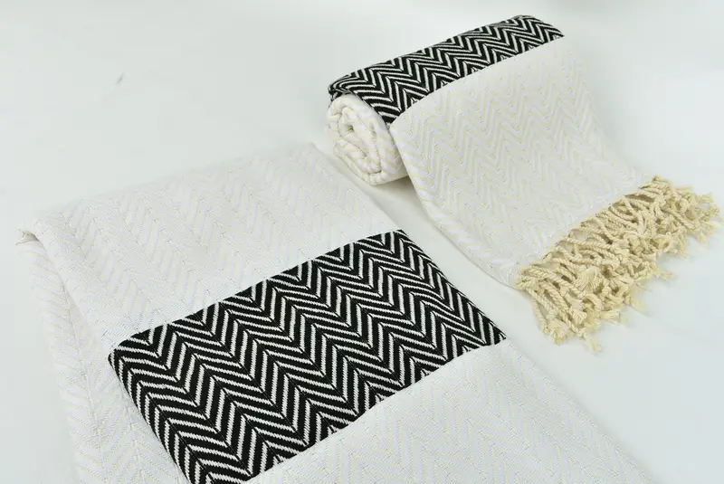 Bridesmaid Gifts Personalized, Personalized Towel, 70x40 Cotton Chevron Towel, Quick-dry towel, Bachelorette Gifts, Spa Towel, Organic Cotton Towel - 7