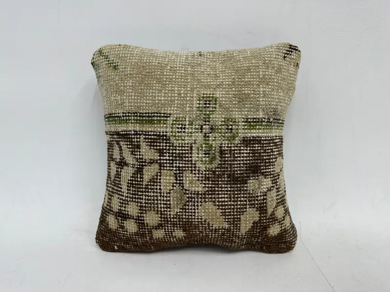 Embroidered Southwestern Pillow, 12x12 Inches Decorative Cushion - 1