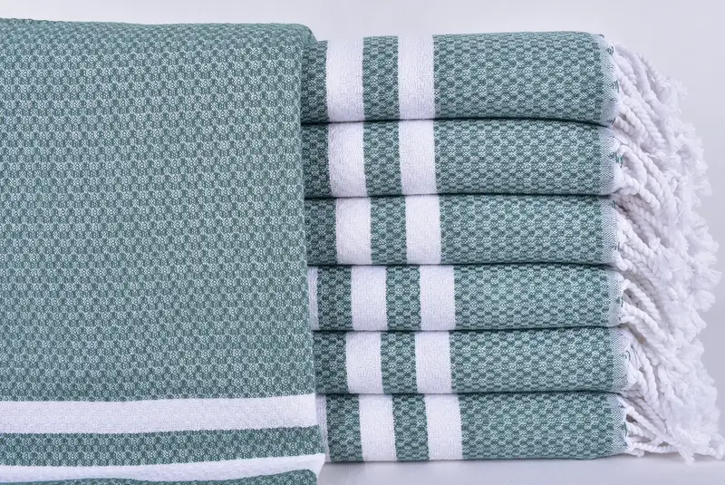 Embroidered Towel, Memorial Gift, Bachelorette Party Gifts For Bride, Personalized Towel, 70x40 Cotton Striped Towel, Custom Wedding Gift - 1