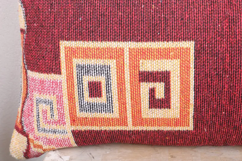 Cushion Cover, Home Decor Pillow, 16x36 Beige Pillow, Interior Designer Pillow, Ethnical Kilim Rug Pillow, Handmade Pillow Case - 3