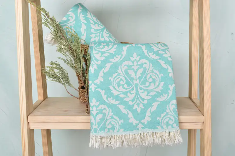 Personalized Turkish Towel, Organic Towel, Yoga Towel, Summer Gift, Bridal Party Gifts, 68x36 Cotton Baroque Towel, Personalized Beach Towel - 5