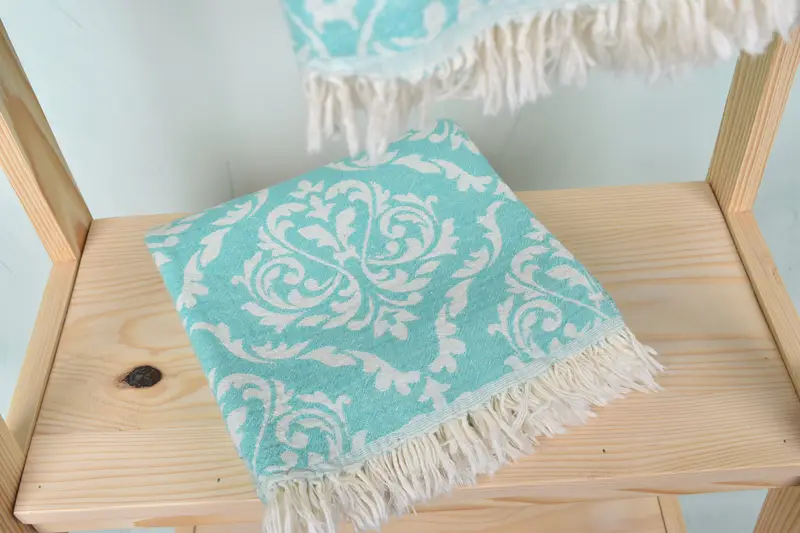 Personalized Turkish Towel, Organic Towel, Yoga Towel, Summer Gift, Bridal Party Gifts, 68x36 Cotton Baroque Towel, Personalized Beach Towel - 6