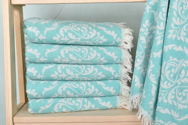 Personalized Turkish Towel, Organic Towel, Yoga Towel, Summer Gift, Bridal Party Gifts, 68x36 Cotton Baroque Towel, Personalized Beach Towel - 2