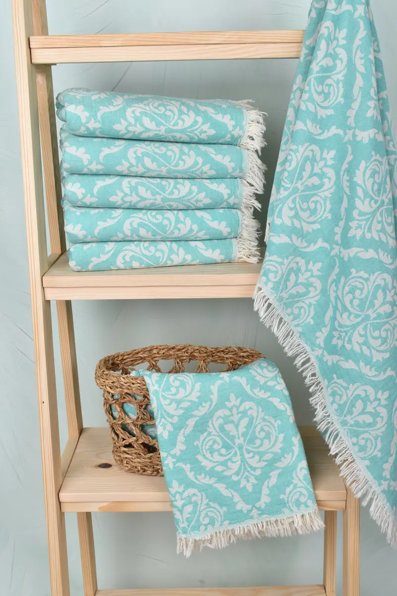 Personalized Turkish Towel, Organic Towel, Yoga Towel, Summer Gift, Bridal Party Gifts, 68x36 Cotton Baroque Towel, Personalized Beach Towel - 4