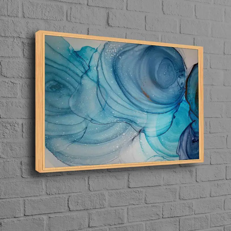 モダンな大理石の抽象キャンバス: あなたのスペースのための現代アート