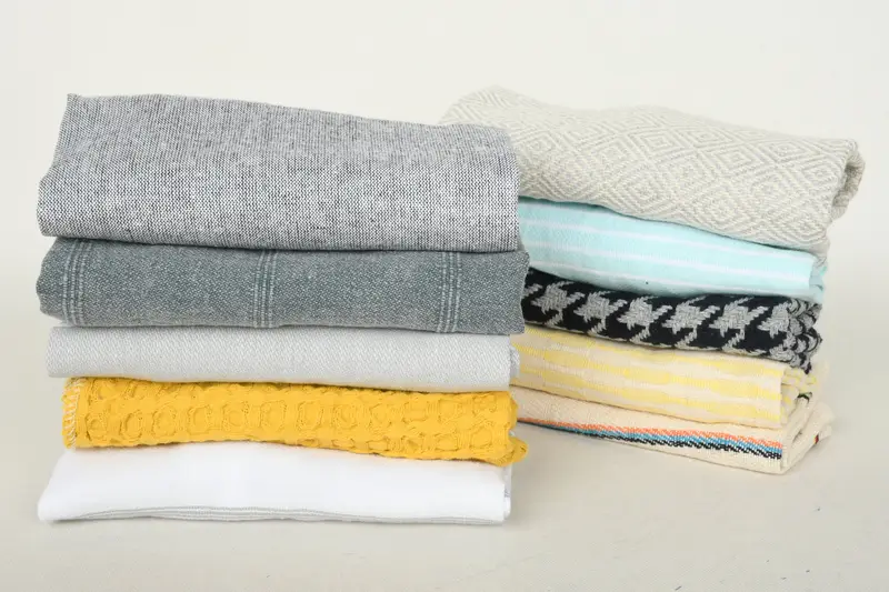 Personalized Kitchen Towel, Turkish Towel Hand Towel, 18x18 Cotton Set of 10 Towel, Guest Towel, Personalized Hand Towel, Bachelorette Party Gifts - 1