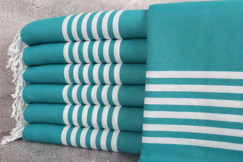 Bridesmaid Favors, Absorbent Turkish towel, Bridal Shower Favors, Eco-Friendly Turkish Towel, 70x40 Cotton Striped Towel, Bridal Shower Gift - 1