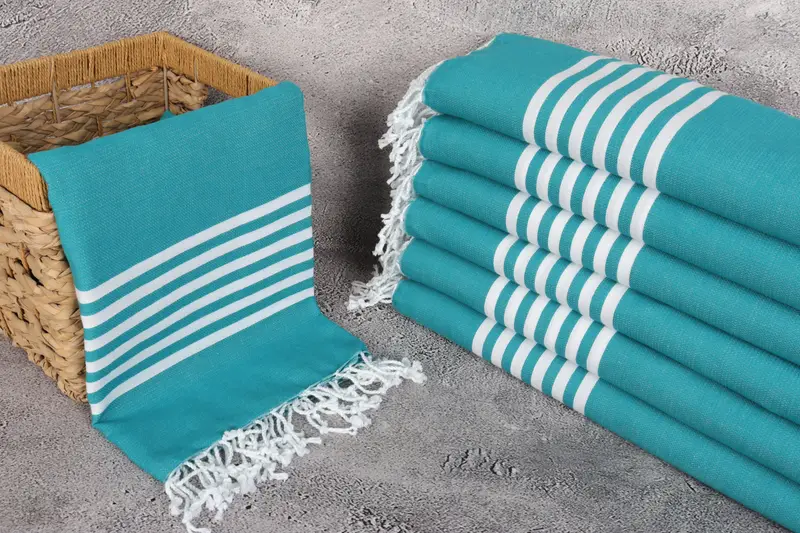 Bridesmaid Favors, Absorbent Turkish towel, Bridal Shower Favors, Eco-Friendly Turkish Towel, 70x40 Cotton Striped Towel, Bridal Shower Gift - 4