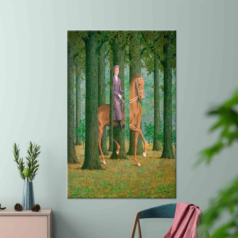 乗馬のエレガンス: マグリットのセンスを備えた馬のキャンバス プリント