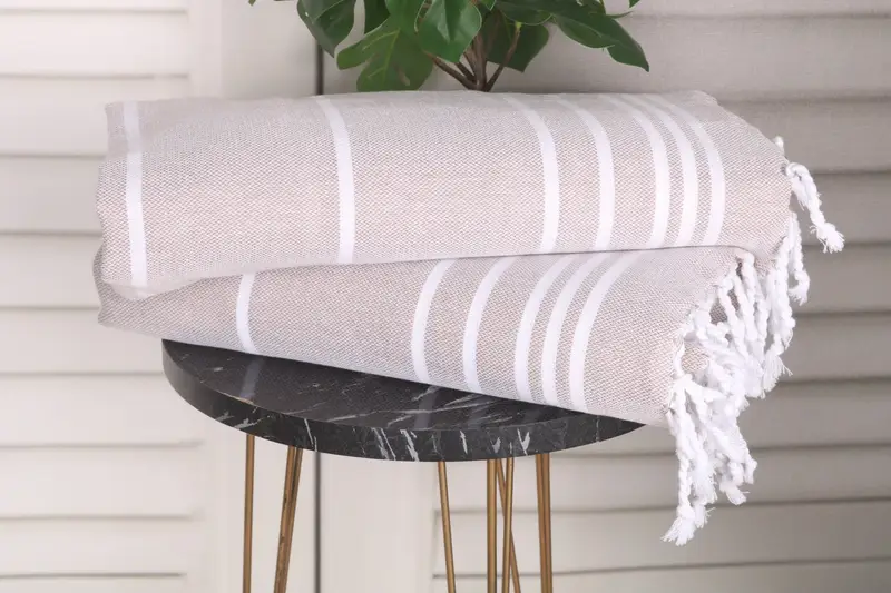 38x18 Cotton Striped Towel, Gym Towel, Personalized Gifts, Bachelorette Party Gifts, Custom Hand Towel, Custom Wedding Gifts, Small Bath Towels - 3