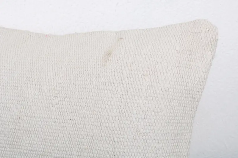 Kilim Pillow, 12x20 White Pillow Cover, Pillow Case, Hippie Throw Cushion, Antique Pillows, Designer Throw Cushion, Turkish Pillow - 4