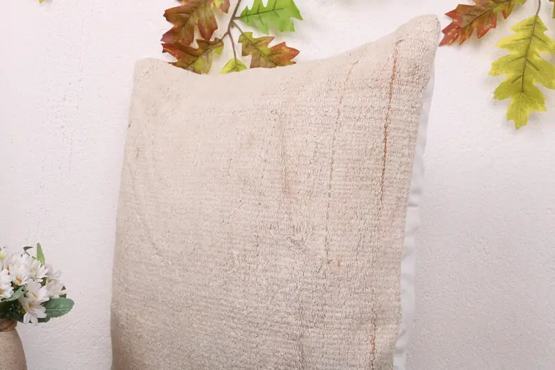 Vintage Kilim Pillow, Vintage Kilim Pillow Pillow Cover, Handmade Kilim Cushion, Interior Designer Pillow, Cushion Case, 18x18 White Cushion Case - 5
