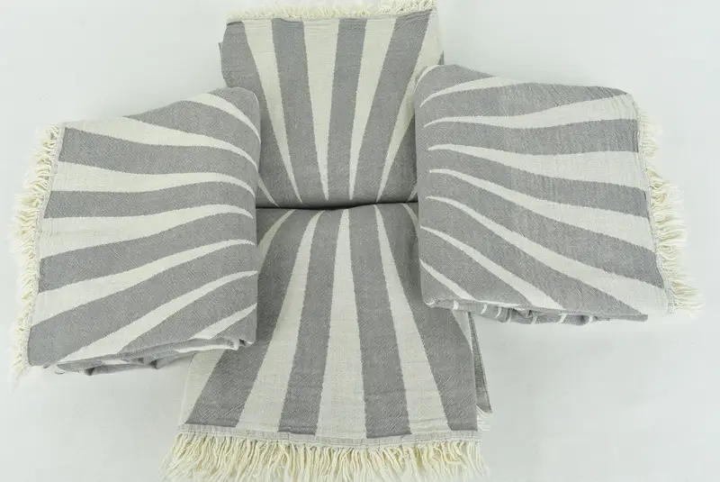 Personalized Gift, Employee Gifts, Turkish Towel Set, Peshtemal Towel USA, 70x36 Cotton Sun Design Towel, Absorbent Turkish towel, Peshtemal Towel - 8