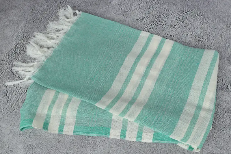 Organic Turkish towel, Gift For Mom, 68x40 Cotton Striped Towel, Bachelor Bachelorette Party Favors, Turkish Towel Set, Large Turkish Towel - 6