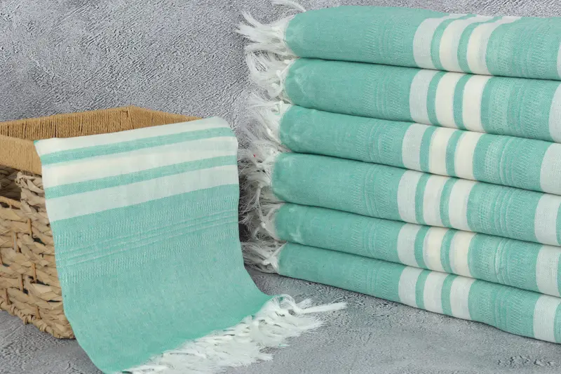 Organic Turkish towel, Gift For Mom, 68x40 Cotton Striped Towel, Bachelor Bachelorette Party Favors, Turkish Towel Set, Large Turkish Towel - 3