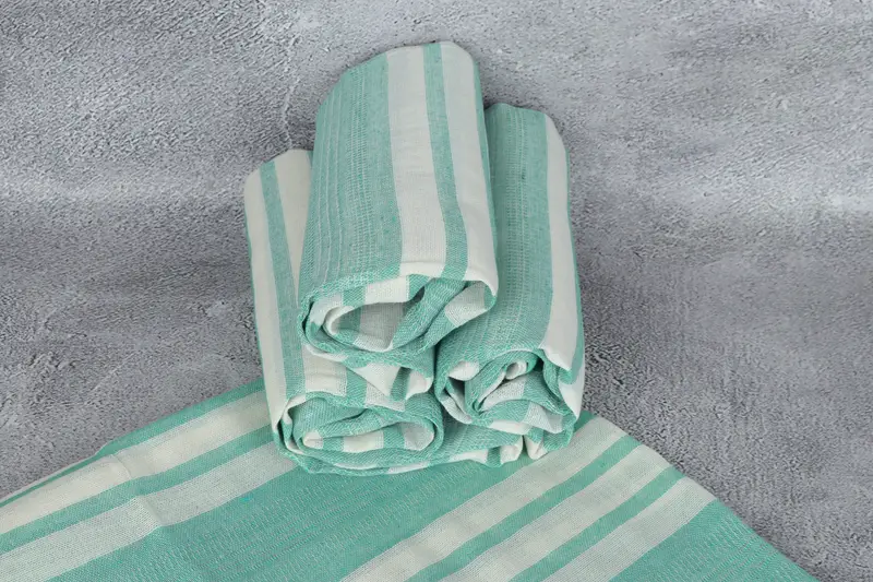 Organic Turkish towel, Gift For Mom, 68x40 Cotton Striped Towel, Bachelor Bachelorette Party Favors, Turkish Towel Set, Large Turkish Towel - 7