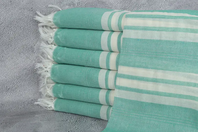 Organic Turkish towel, Gift For Mom, 68x40 Cotton Striped Towel, Bachelor Bachelorette Party Favors, Turkish Towel Set, Large Turkish Towel - 1