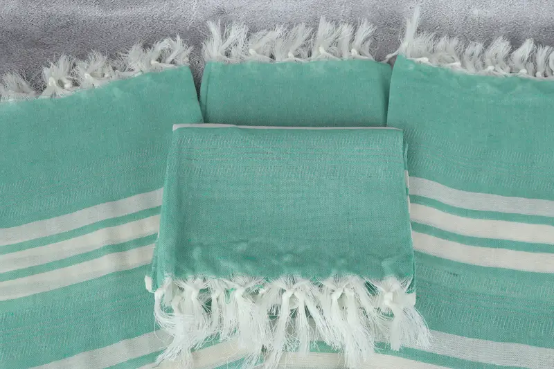Organic Turkish towel, Gift For Mom, 68x40 Cotton Striped Towel, Bachelor Bachelorette Party Favors, Turkish Towel Set, Large Turkish Towel - 4