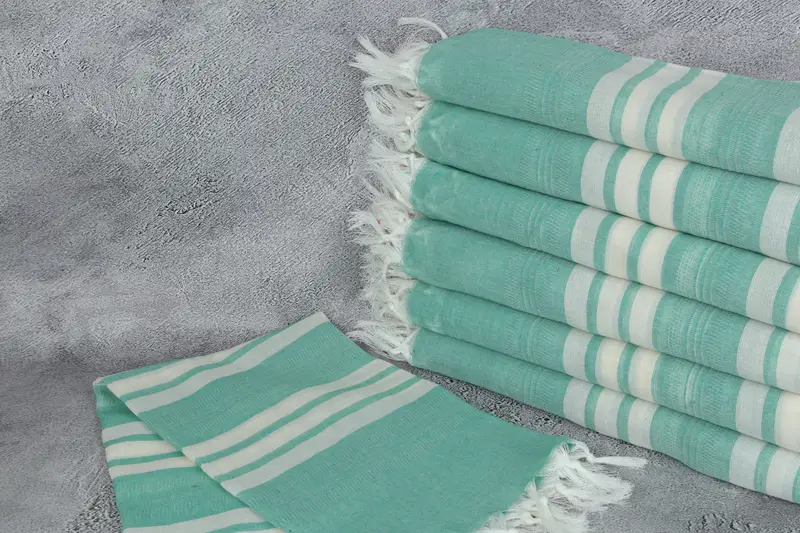 Organic Turkish towel, Gift For Mom, 68x40 Cotton Striped Towel, Bachelor Bachelorette Party Favors, Turkish Towel Set, Large Turkish Towel - 2