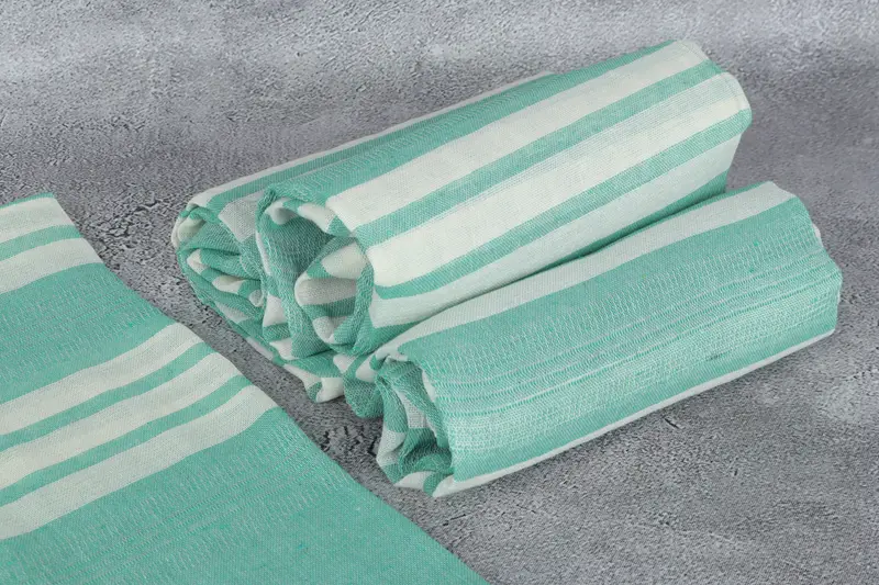 Organic Turkish towel, Gift For Mom, 68x40 Cotton Striped Towel, Bachelor Bachelorette Party Favors, Turkish Towel Set, Large Turkish Towel - 8