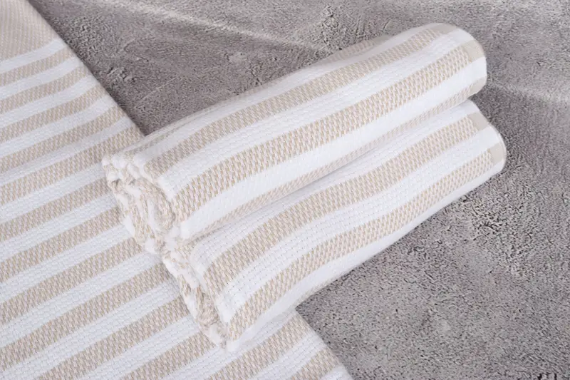 Decorative Towel, Custom Tea Towel, Wedding Favors, 44x24 Cotton Striped Towel, Guest Towel, Personalized Dish Towel, Turkish Hand Towel - 7