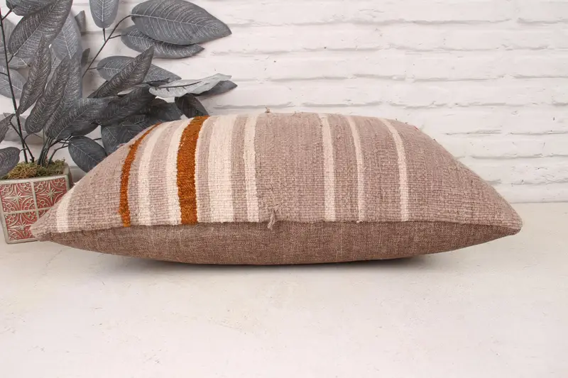 Gift Pillow, 16x24 Beige Pillow, Cushion, Pillow for Couch, Retro Throw Pillow Cover, Yoga Pillow, Boho Pillow, Armchair Cushion - 5