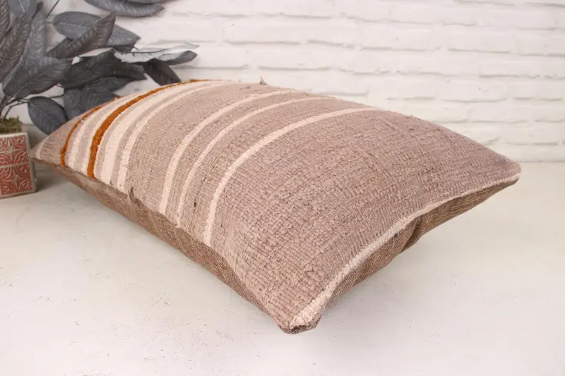 Gift Pillow, 16x24 Beige Pillow, Cushion, Pillow for Couch, Retro Throw Pillow Cover, Yoga Pillow, Boho Pillow, Armchair Cushion - 6