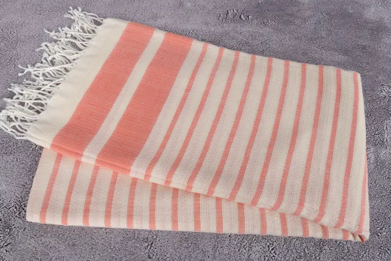 Fringed Turkish peshtemal beach towel USA, 70x40 Cotton Striped Towel, Gift Towel, Housewarming Gift, Bachelorette Party Favors, Home Decor Gifts - 6