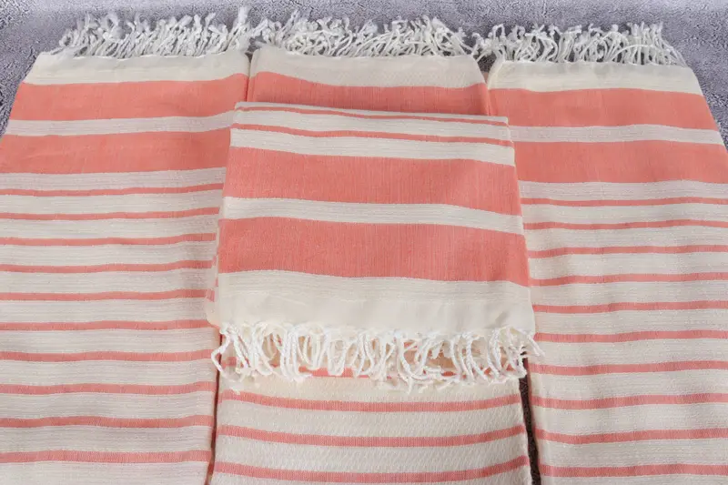 Fringed Turkish peshtemal beach towel USA, 70x40 Cotton Striped Towel, Gift Towel, Housewarming Gift, Bachelorette Party Favors, Home Decor Gifts - 4