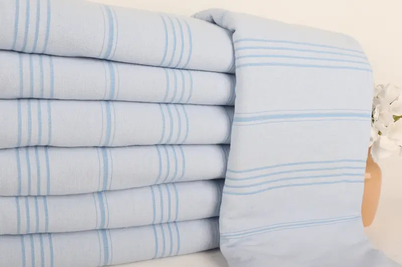68x36 Cotton Striped Terry Towel, Scarf Towel, Bridal Shower Favors, Best Wedding Gift, Turkish hand towel, Best Friend Gift Ideas, Sand-free towel - 2