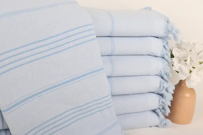 68x36 Cotton Striped Terry Towel, Scarf Towel, Bridal Shower Favors, Best Wedding Gift, Turkish hand towel, Best Friend Gift Ideas, Sand-free towel - 1