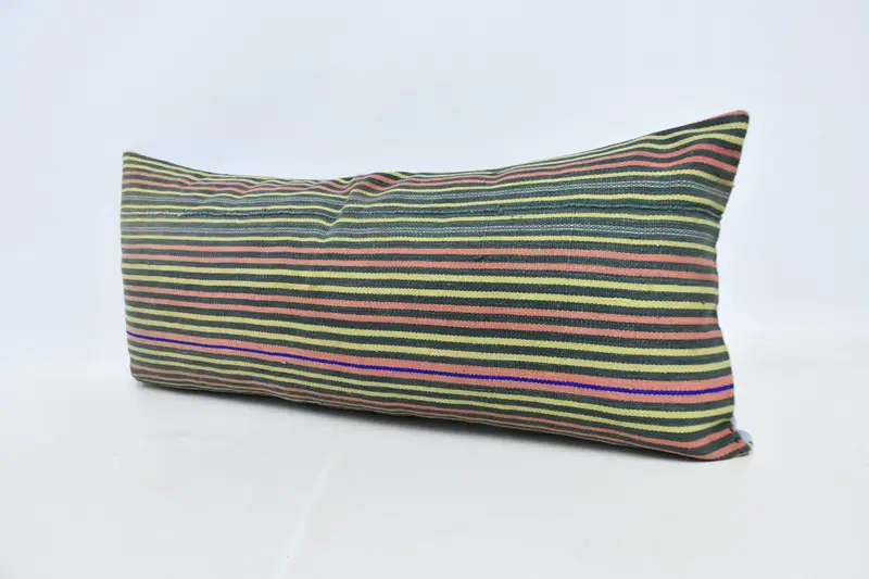 Pillow Case, Home Decor Pillow, Turkish Kilim Pillow, Boho Pillow, Lounge Throw Pillow Case, 16x36 Red Cushion Cover, Cozy Throw Cushion Case - 4