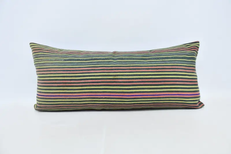 Pillow Case, Home Decor Pillow, Turkish Kilim Pillow, Boho Pillow, Lounge Throw Pillow Case, 16x36 Red Cushion Cover, Cozy Throw Cushion Case - 1