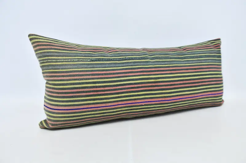 Pillow Case, Home Decor Pillow, Turkish Kilim Pillow, Boho Pillow, Lounge Throw Pillow Case, 16x36 Red Cushion Cover, Cozy Throw Cushion Case - 3