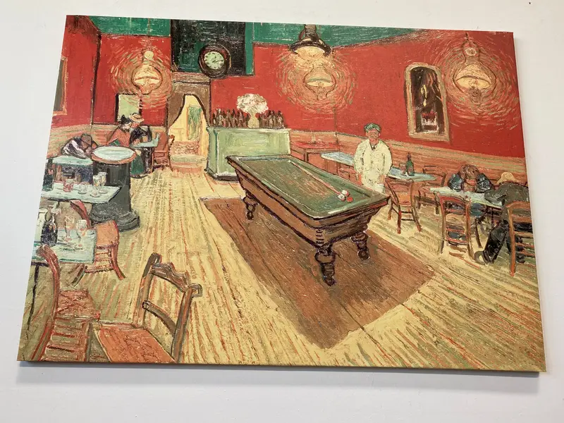 The Night Cafe by Van Gogh, Vincent Van Gogh Wall Art, Billiards Table Wall Decor, Van Gogh Cafe Decor, Van Gogh Artwork, Canvas Wall Art, - 1