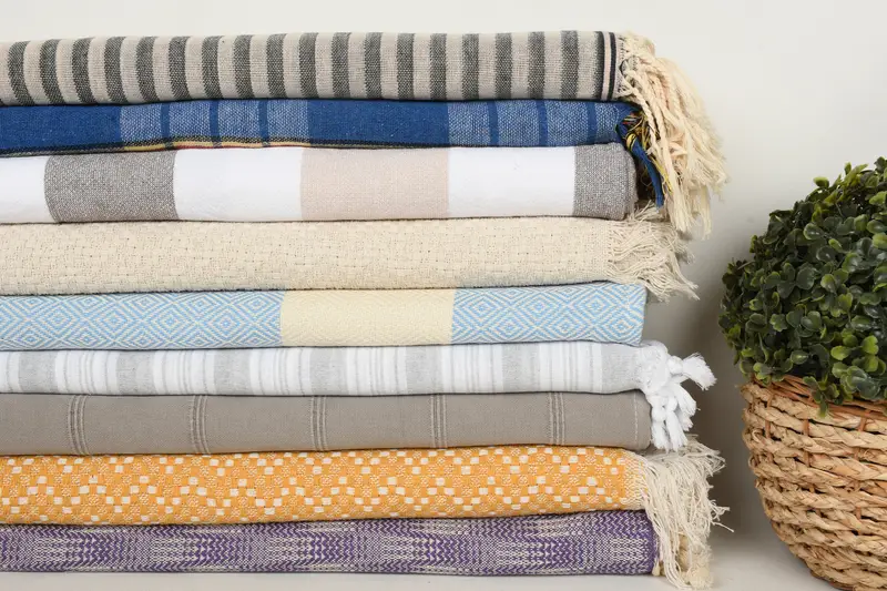 Turkish fouta towel for outdoor use, Bachelor Gift, Custom Gift, Personalized Gift, Custom Wedding Gifts, 70x40 Cotton Set of 10 Towel - 3