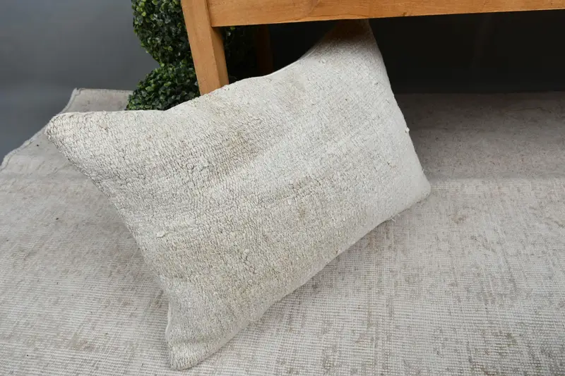 Boho Pillow Sham Cover, Kilim Pillow Cover, Pillow for Couch, Ethnic Pillow Cover Cushion Cover, 16x24 Beige Cushion Cover, Pillow - 6