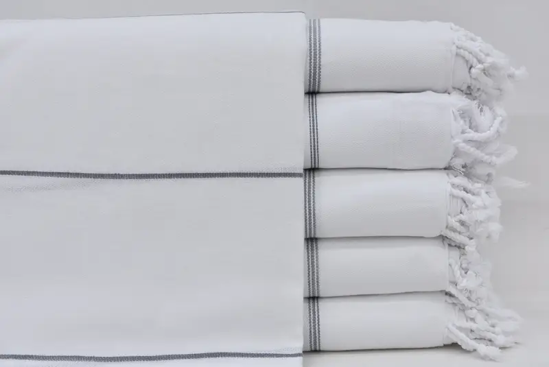 夏の贈り物、花嫁介添人ギフト、軽量タオル、最高の結婚式ギフト、70x40コットンストライプタオル、ジムタオル、記念贈り物、オーガニックコットンタオル - 3