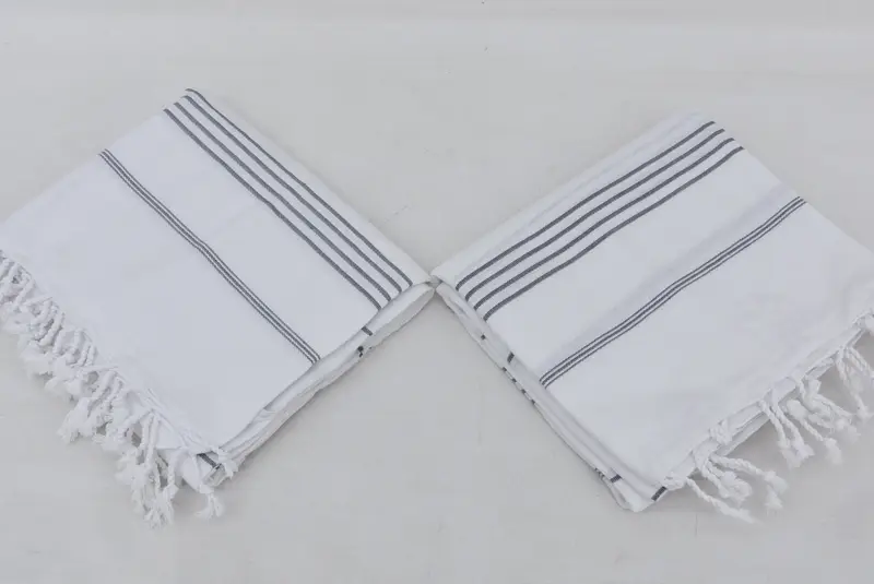 夏の贈り物、花嫁介添人ギフト、軽量タオル、最高の結婚式ギフト、70x40コットンストライプタオル、ジムタオル、記念贈り物、オーガニックコットンタオル - 6