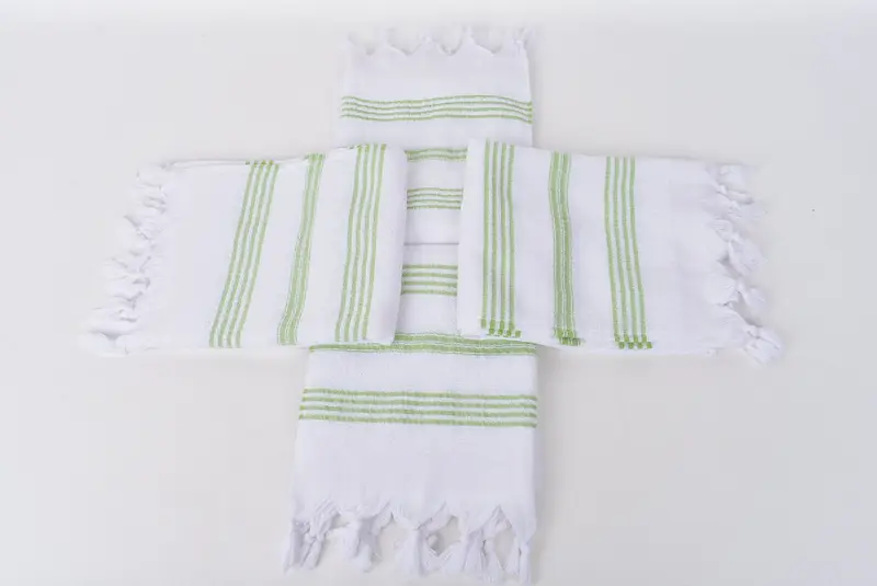 40x18 Cotton Striped Terry Towel, Personalized Kitchen Towel, Custom Turkish Towel, Memorial Gift, Bridesmaid Gifts, Turkish Towel Hand Towel - 6