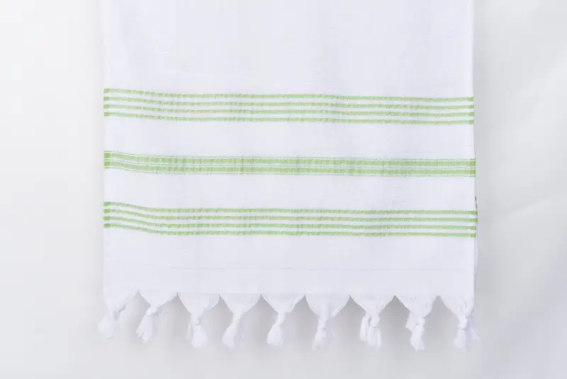 40x18 Cotton Striped Terry Towel, Personalized Kitchen Towel, Custom Turkish Towel, Memorial Gift, Bridesmaid Gifts, Turkish Towel Hand Towel - 8