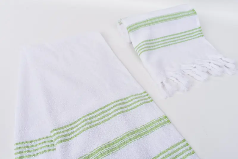 40x18 Cotton Striped Terry Towel, Personalized Kitchen Towel, Custom Turkish Towel, Memorial Gift, Bridesmaid Gifts, Turkish Towel Hand Towel - 7