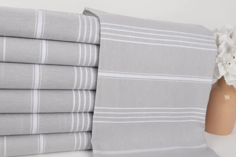 Custom Wedding Gift, 70x40 Cotton Striped Towel, Bachelorette Party Favors, Lightweight Turkish towel, Bachelor Party Favors, Bridal Shower Favor - 2